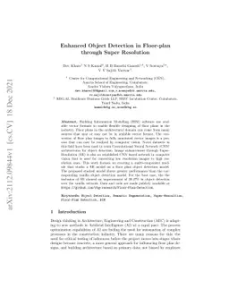 Enhanced Object Detection in Floor-plan through Super Resolution