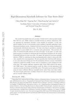 High-Dimensional Knockoffs Inference for Time Series Data
