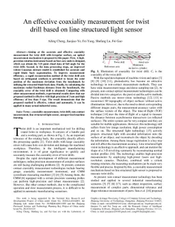 An effective coaxiality measurement for twist drill based on line
  structured light sensor