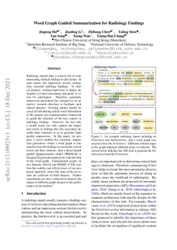 Word Graph Guided Summarization for Radiology Findings