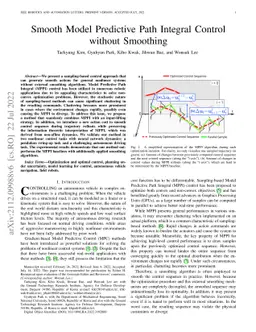 Smooth Model Predictive Path Integral Control without Smoothing