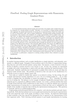 FlowPool: Pooling Graph Representations with Wasserstein Gradient Flows