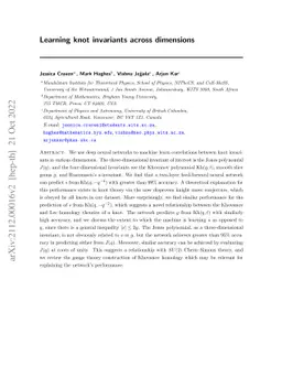Learning knot invariants across dimensions