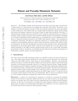 Robust and Provably Monotonic Networks