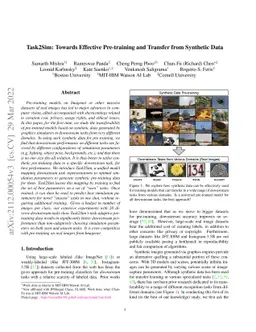 Task2Sim : Towards Effective Pre-training and Transfer from Synthetic
  Data