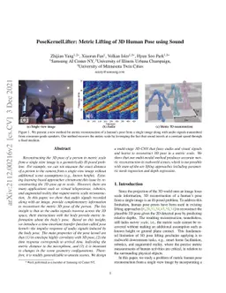 PoseKernelLifter: Metric Lifting of 3D Human Pose using Sound
