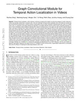 Graph Convolutional Module for Temporal Action Localization in Videos