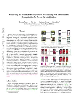Unleashing the Potential of Unsupervised Pre-Training with
  Intra-Identity Regularization for Person Re-Identification