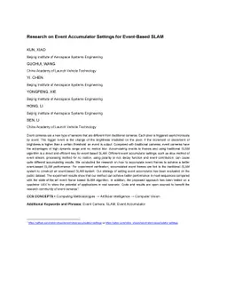 Research on Event Accumulator Settings for Event-Based SLAM