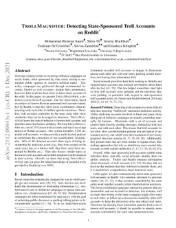 TROLLMAGNIFIER: Detecting State-Sponsored Troll Accounts on Reddit