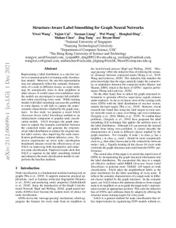 Structure-Aware Label Smoothing for Graph Neural Networks
