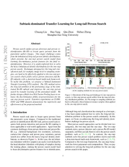 Subtask-dominated Transfer Learning for Long-tail Person Search