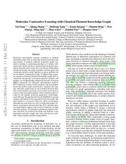 Molecular Contrastive Learning with Chemical Element Knowledge Graph