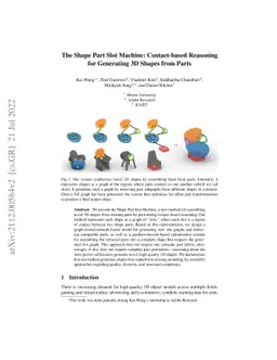 The Shape Part Slot Machine: Contact-based Reasoning for Generating 3D
  Shapes from Parts