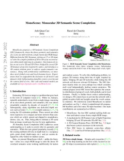 MonoScene: Monocular 3D Semantic Scene Completion