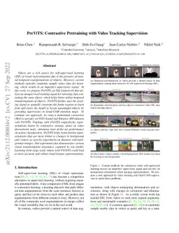 PreViTS: Contrastive Pretraining with Video Tracking Supervision