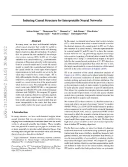 Inducing Causal Structure for Interpretable Neural Networks