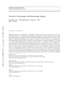 Narrative Cartography with Knowledge Graphs