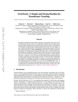 SwinTrack: A Simple and Strong Baseline for Transformer Tracking