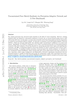 Unconstrained Face Sketch Synthesis via Perception-Adaptive Network and
  A New Benchmark