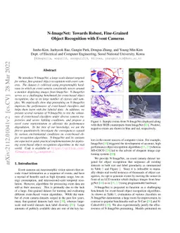 N-ImageNet: Towards Robust, Fine-Grained Object Recognition with Event
  Cameras