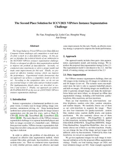 The Second Place Solution for ICCV2021 VIPriors Instance Segmentation
  Challenge