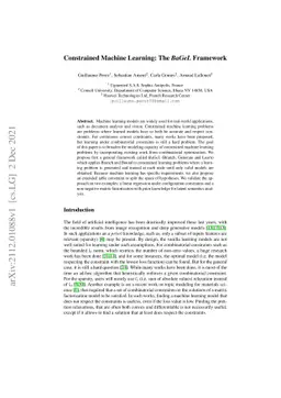 Constrained Machine Learning: The Bagel Framework