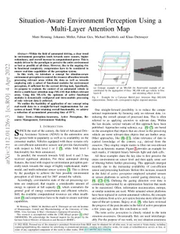 Situation-Aware Environment Perception Using a Multi-Layer Attention Map
