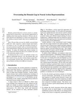 Overcoming the Domain Gap in Neural Action Representations