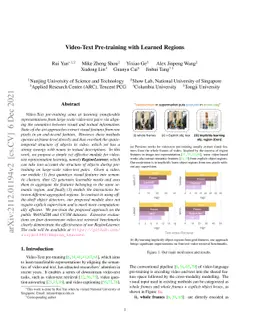 Video-Text Pre-training with Learned Regions