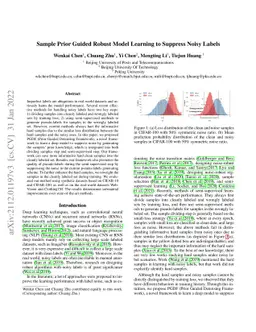 Sample Prior Guided Robust Model Learning to Suppress Noisy Labels