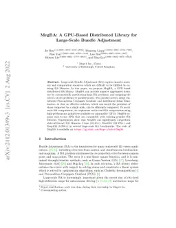 MegBA: A GPU-Based Distributed Library for Large-Scale Bundle Adjustment