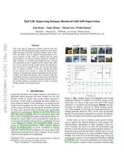 InsCLR: Improving Instance Retrieval with Self-Supervision