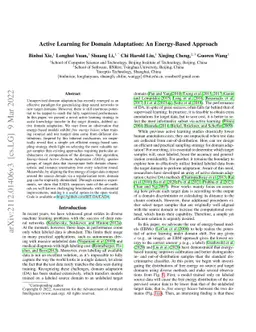 Active Learning for Domain Adaptation: An Energy-Based Approach