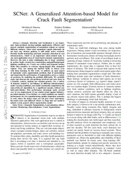 SCNet: A Generalized Attention-based Model for Crack Fault Segmentation