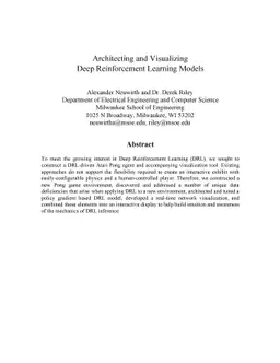 Architecting and Visualizing Deep Reinforcement Learning Models