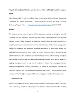 A Hybrid Science-Guided Machine Learning Approach for Modeling and
  Optimizing Chemical Processes