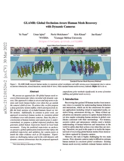 GLAMR: Global Occlusion-Aware Human Mesh Recovery with Dynamic Cameras