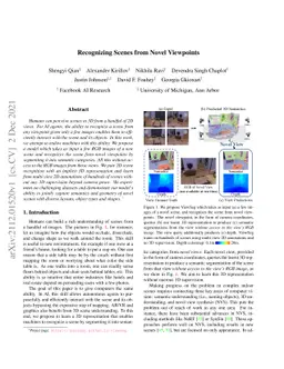 Recognizing Scenes from Novel Viewpoints