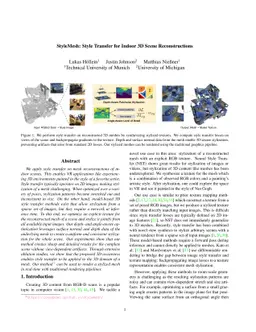 StyleMesh: Style Transfer for Indoor 3D Scene Reconstructions