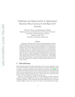 Challenges and Opportunities in Approximate Bayesian Deep Learning for
  Intelligent IoT Systems