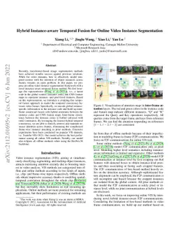 Hybrid Instance-aware Temporal Fusion for Online Video Instance
  Segmentation