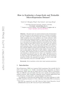 How to Synthesize a Large-Scale and Trainable Micro-Expression Dataset?