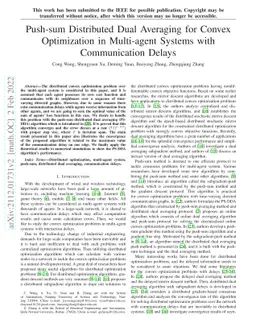 Push-sum Distributed Dual Averaging for Convex Optimization in
  Multi-agent Systems with Communication Delays