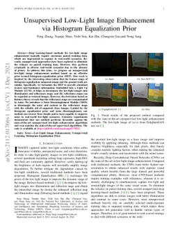 Unsupervised Low-Light Image Enhancement via Histogram Equalization
  Prior