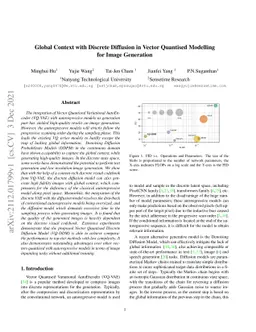 Global Context with Discrete Diffusion in Vector Quantised Modelling for
  Image Generation