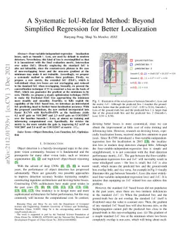A Systematic IoU-Related Method: Beyond Simplified Regression for Better
  Localization