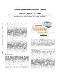 Music-to-Dance Generation with Optimal Transport