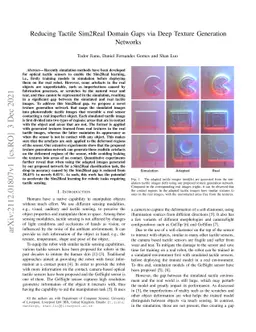 Reducing Tactile Sim2Real Domain Gaps via Deep Texture Generation
  Networks