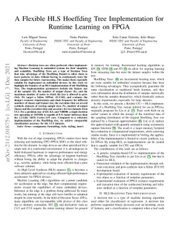 A Flexible HLS Hoeffding Tree Implementation for Runtime Learning on
  FPGA